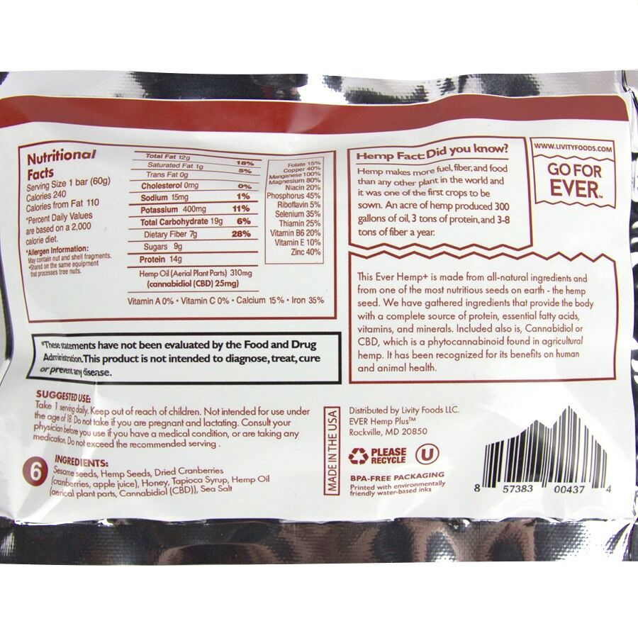 Ever Hemp: Power Bar
